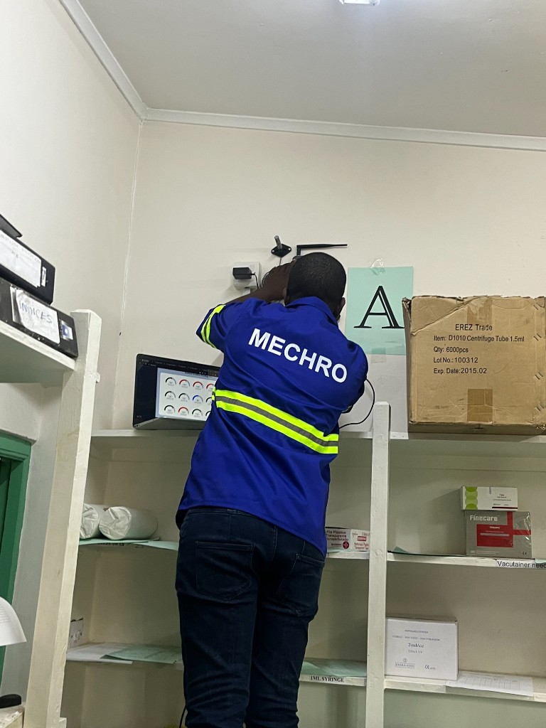 TempCras installation inside a healthcare facility